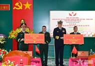 Vietnamese, Chinese defense ministers visit Tra Co Border Station